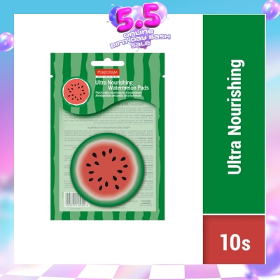 PUREDERM - Ultra Nourishing Watermelon Pad 10s (Expiry: Feb`2027)