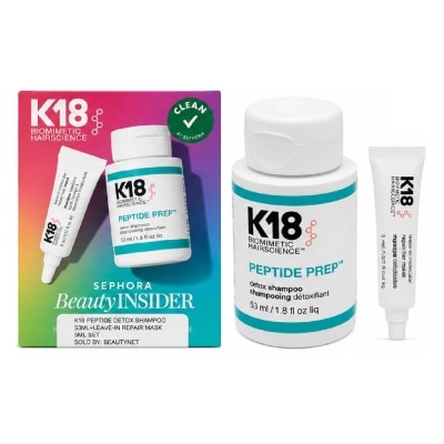 K18 - Mini Peptide Prep Detox Shampoo 53ml with Free Leave-In Molecular Repair Hair Mask 5ml
