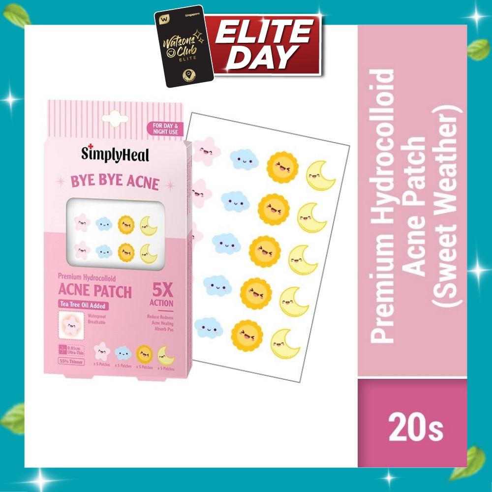 Sweat Weather Premium Hydrocolloid Acne Patch (For Day & Night & 0.01cm Ultra Thin) 20s image