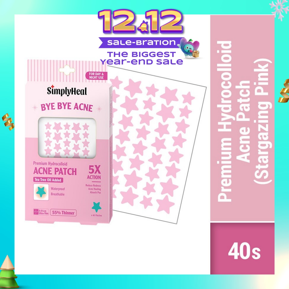 Stargazing Pink Premium Hydrocolloid Acne Patch (For Day & Night & 0.01cm Ultra-Thin) 40s