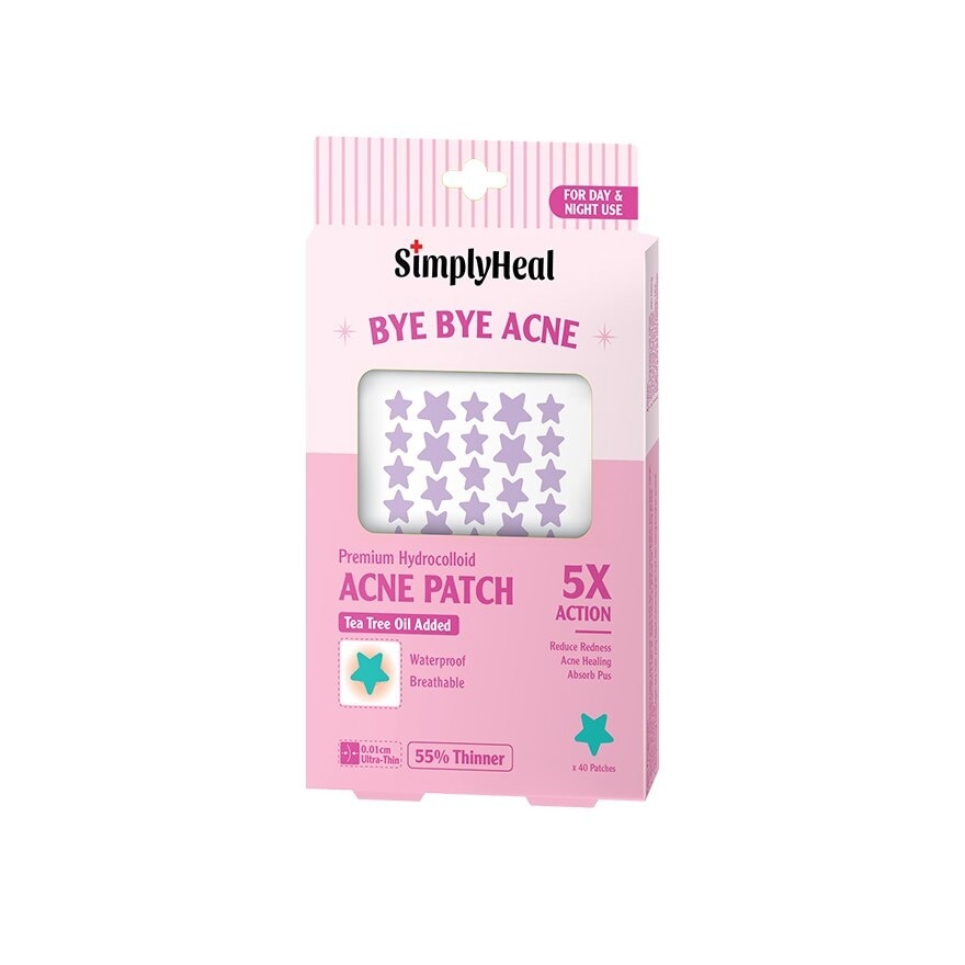 Stargazing Purple Premium Hydrocolloid Acne Patch (For Day & Night & 0.01cm Ultra-Thin) 40s