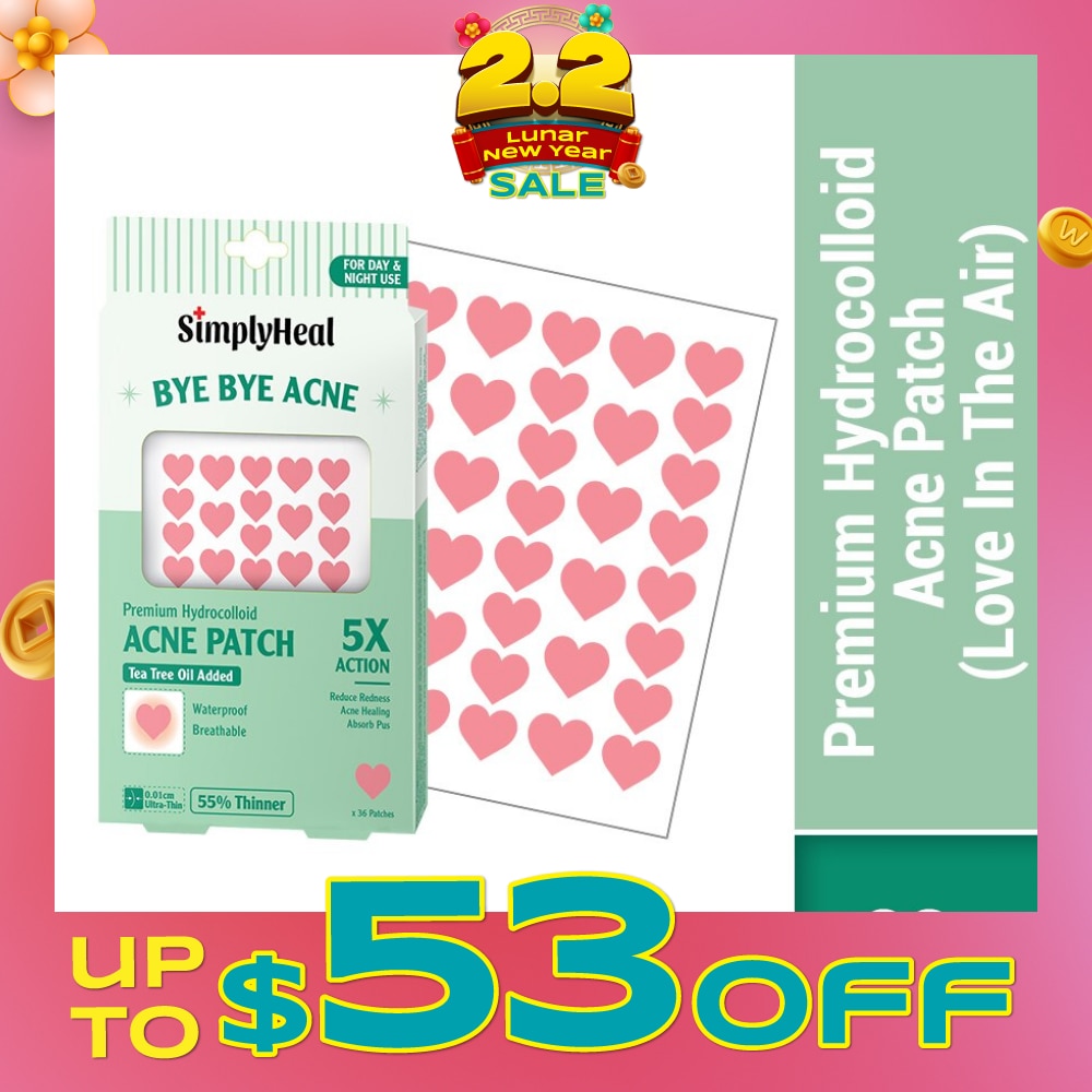Love In The Air Premium Hydrocolloid Acne Patch (For Day & Night & 0.01cm Ultra-Thin) 36s