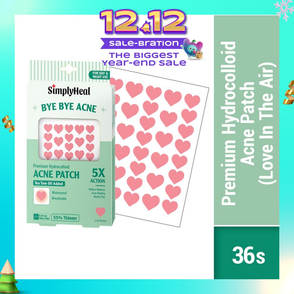 Love In The Air Premium Hydrocolloid Acne Patch (For Day & Night & 0.01cm Ultra-Thin) 36s