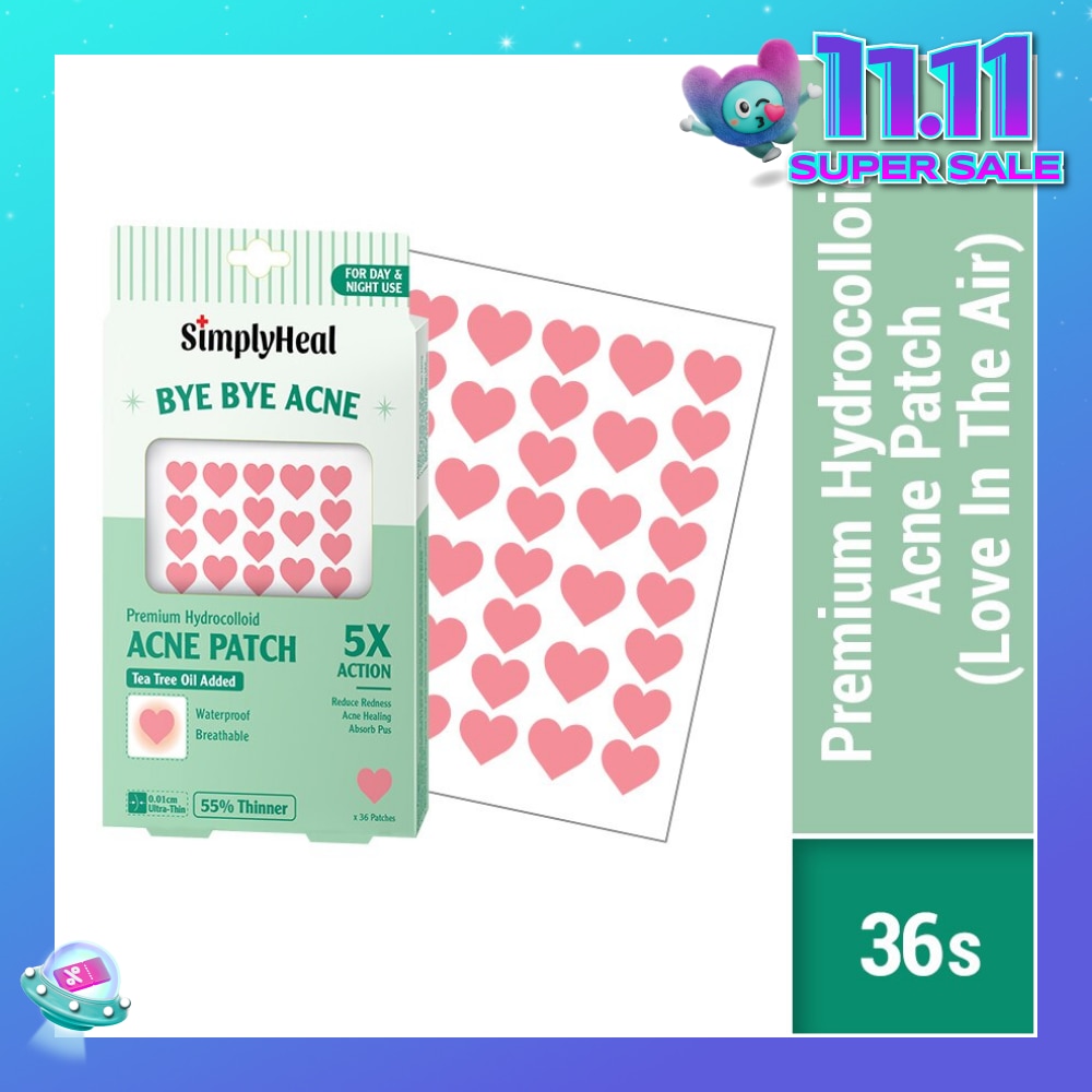 Love In The Air Premium Hydrocolloid Acne Patch (For Day & Night & 0.01cm Ultra-Thin) 36s
