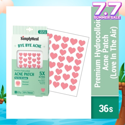 SIMPLYHEAL Love In The Air Premium Hydrocolloid Acne Patch (For Day & Night & 0.01cm Ultra-Thin) 36s