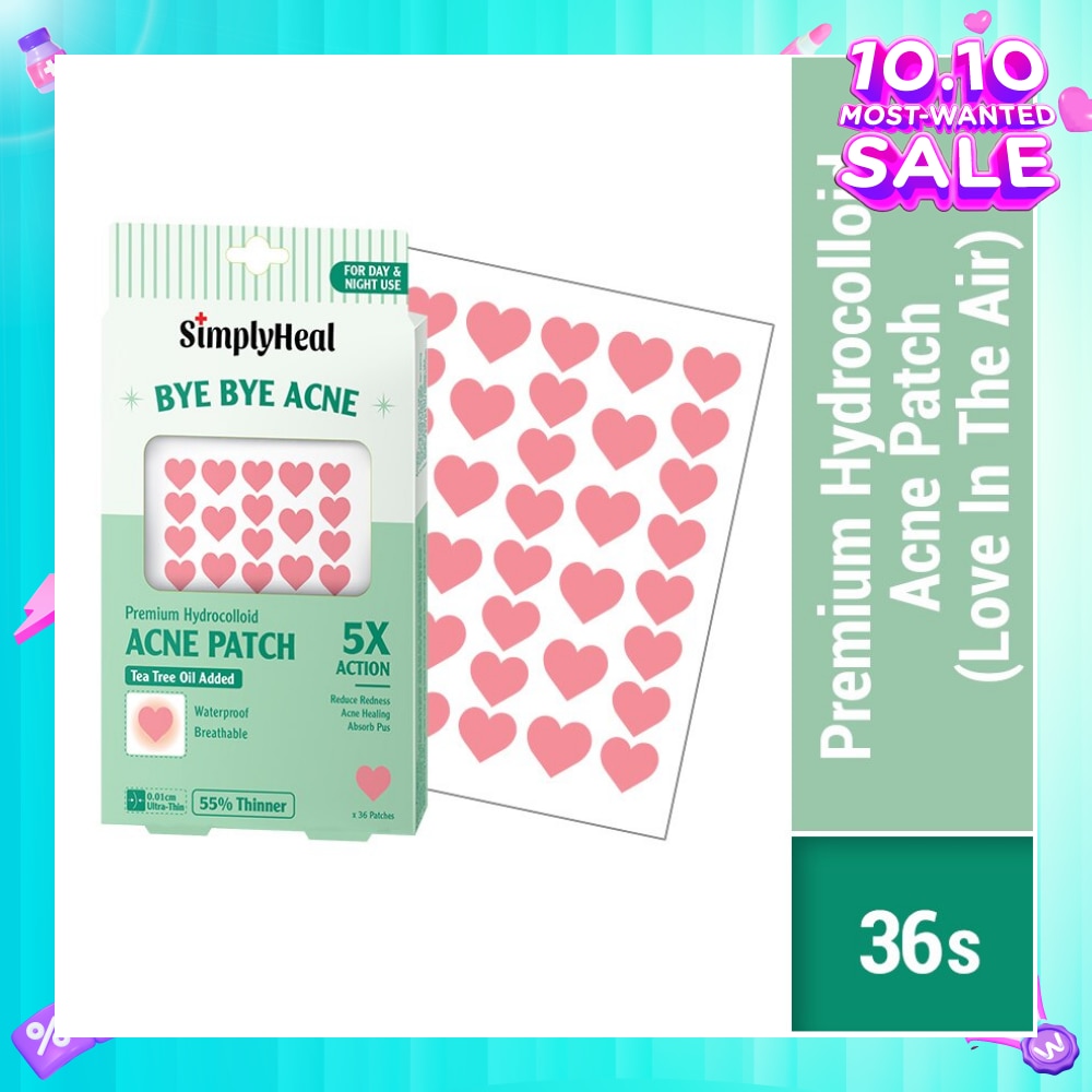 Love In The Air Premium Hydrocolloid Acne Patch (For Day & Night & 0.01cm Ultra-Thin) 36s