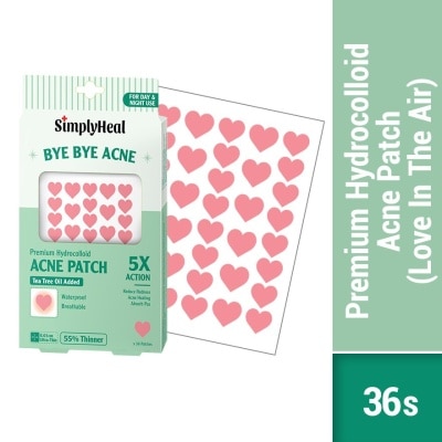 SIMPLYHEAL Love In The Air Premium Hydrocolloid Acne Patch (For Day & Night & 0.01cm Ultra-Thin) 36s