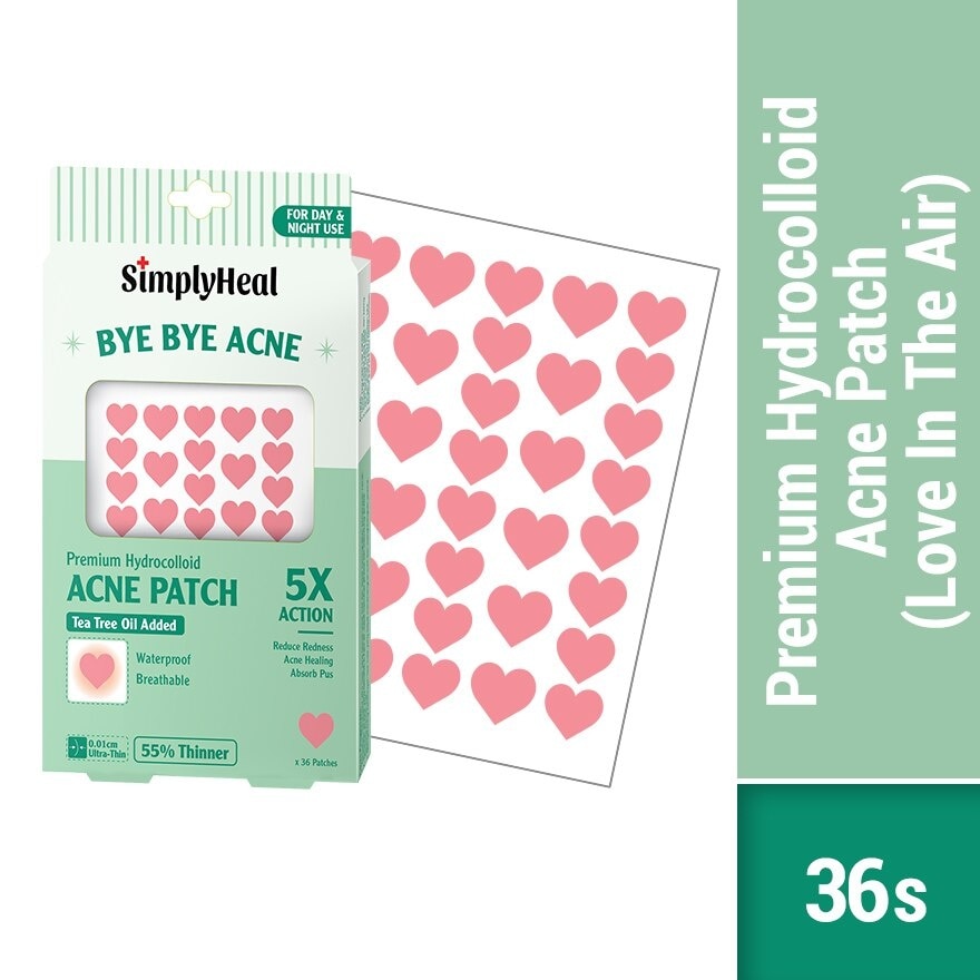 Love In The Air Premium Hydrocolloid Acne Patch (For Day & Night & 0.01cm Ultra-Thin) 36s