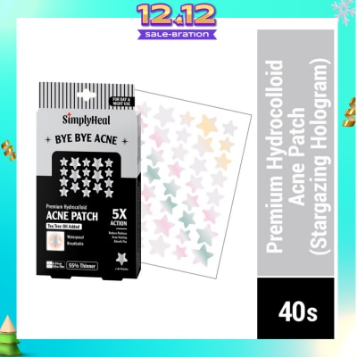 SIMPLYHEAL Stargazing Hologram Premium Hydrocolloid Acne Patch (For Day & Night & 0.01cm Ultra-Thin) 40s