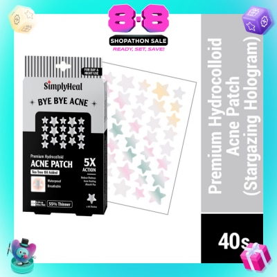 SIMPLYHEAL - Stargazing Hologram Premium Hydrocolloid Acne Patch (For Day & Night & 0.01cm Ultra-Thin) 40s