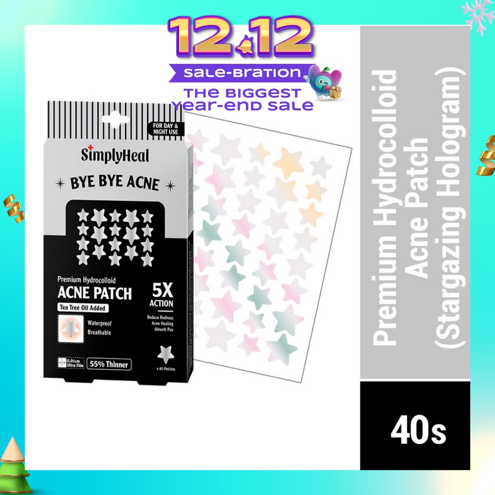 Stargazing Hologram Premium Hydrocolloid Acne Patch (For Day & Night & 0.01cm Ultra-Thin) 40s