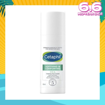 CETAPHIL Soothing & Comforting Cica Calming Face Cream (Reduce Visible Redness & Complete Skin Barrier Recovery) 45ml