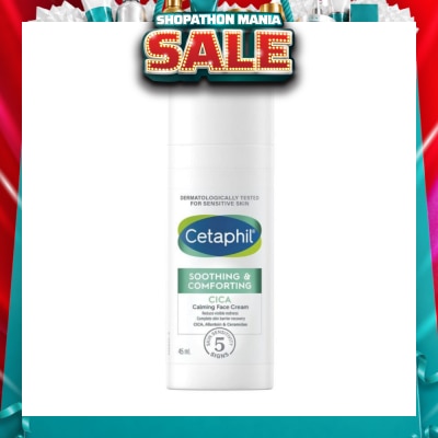 CETAPHIL - Soothing & Comforting Cica Calming Face Cream (Reduce Visible Redness & Complete Skin Barrier Recovery) 45ml