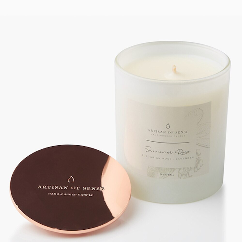 ARTISAN OF SENSE Summer Rose Candle 400g | Travel & Lifestyle