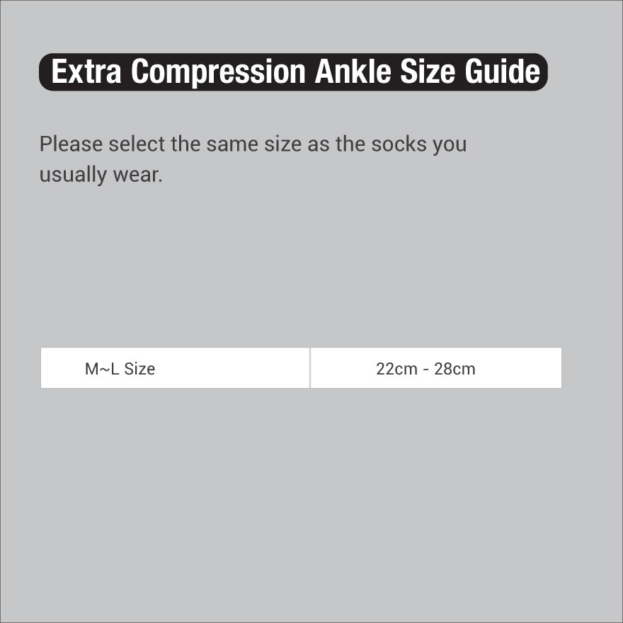 Ankle Extra Compression M-L Left 1s