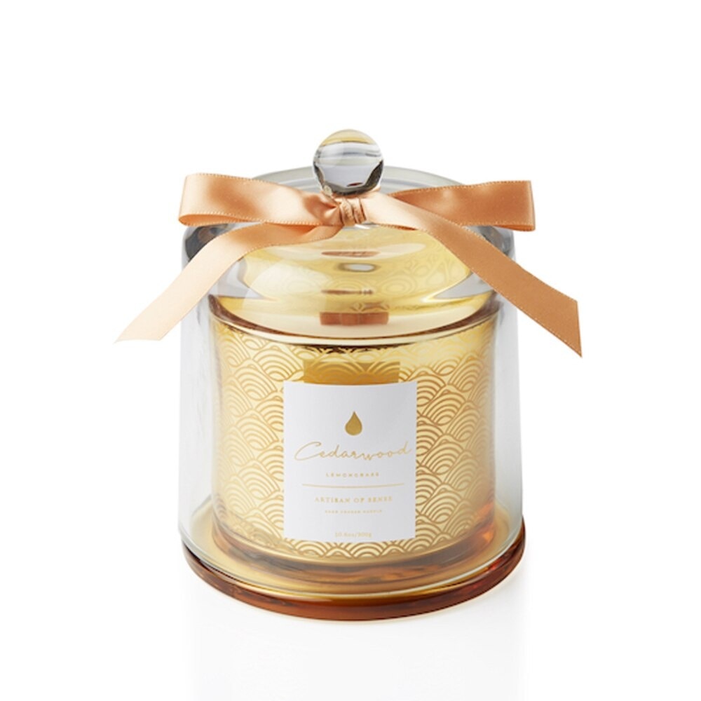 Cedarwood Glass Dome Candle 300g