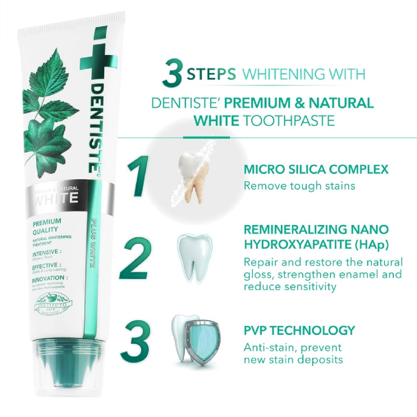 Premium & Natural White Toothpaste Tube 100g