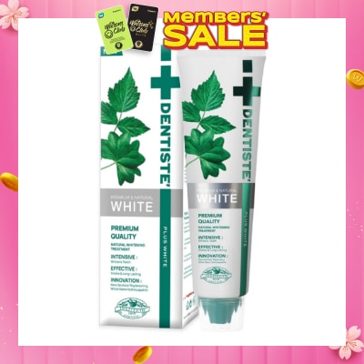 DENTISTE Premium & Natural White Toothpaste Tube 100g
