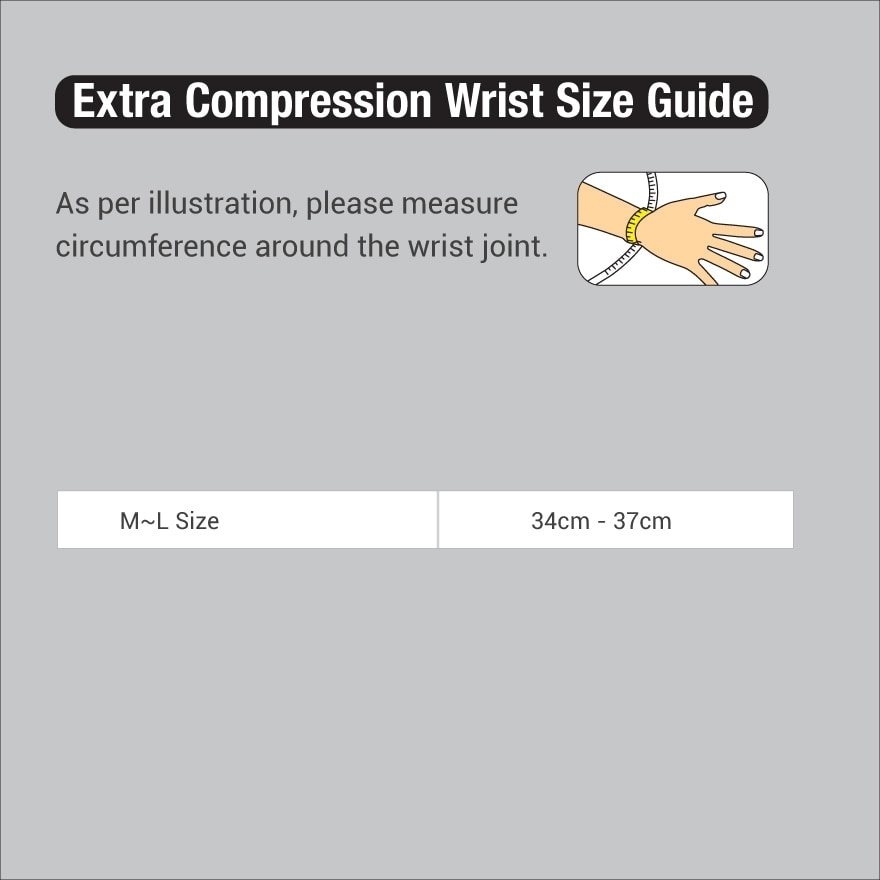 Wrist Extra Compression M-L 1s