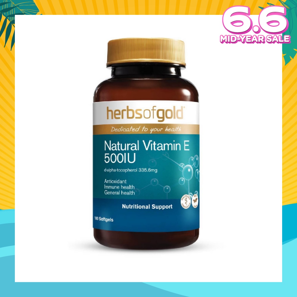 Natural Vitamin E 500 I.U. Softgel 100s (Expiry: Oct`2025)