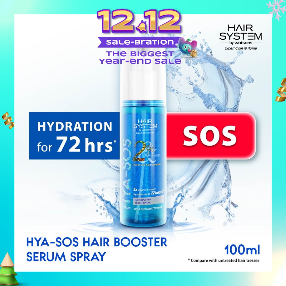 Hyaluronic Acid Complex Hair Booster Serum Spray (For Dry & Dehydrated Hair) 100ml