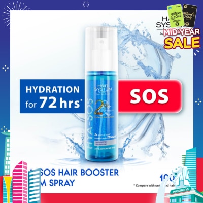 HAIR SYSTEM BY WATSONS Hyaluronic Acid Complex Hair Booster Serum Spray (For Dry & Dehydrated Hair) 100ml