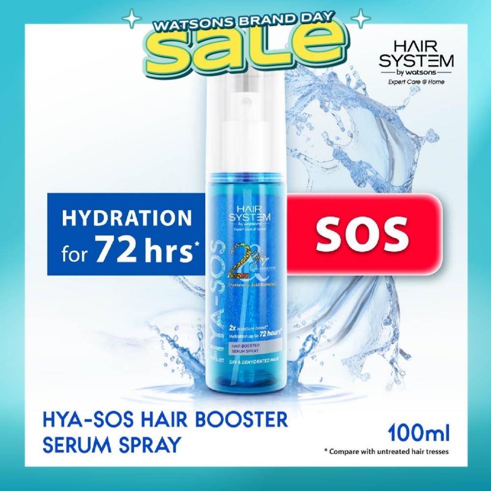 Hyaluronic Acid Complex Hair Booster Serum Spray (For Dry & Dehydrated Hair) 100ml