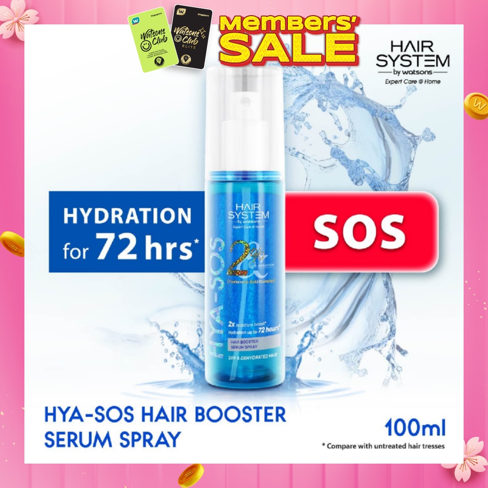 Hyaluronic Acid Complex Hair Booster Serum Spray (For Dry & Dehydrated Hair) 100ml