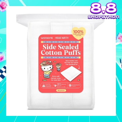 WATSONS Hello Kitty Side Sealed Cotton Puff (100% Pure Japanese Cotton) 189s