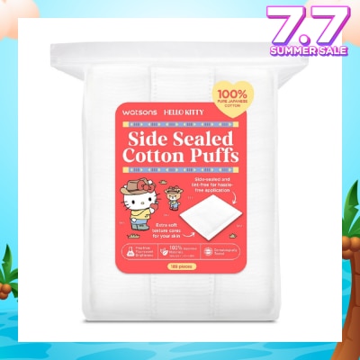 WATSONS Hello Kitty Side Sealed Cotton Puff (100% Pure Japanese Cotton) 189s