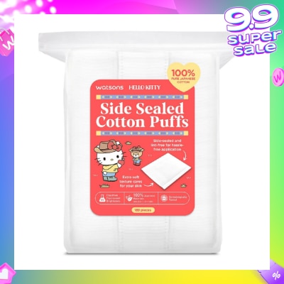 WATSONS Hello Kitty Side Sealed Cotton Puff (100% Pure Japanese Cotton) 189s