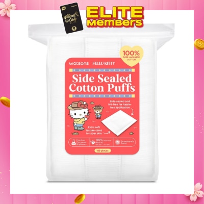 WATSONS Hello Kitty Side Sealed Cotton Puff (100% Pure Japanese Cotton) 189s