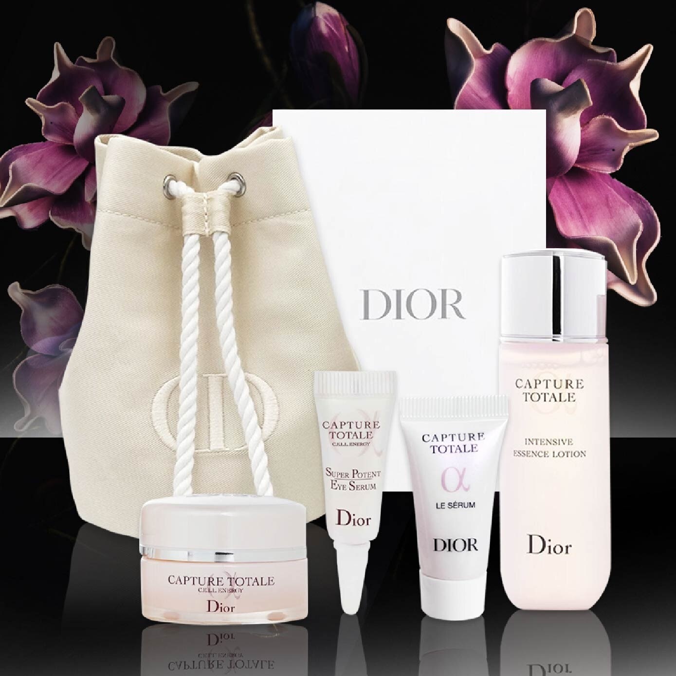 DIOR Capture Totale Gift Packset Essence Lotion 50ml Serum 5ml Eye Serum 3ml Wrinkle Correcting Creme 15ml Face Watsons Singapore