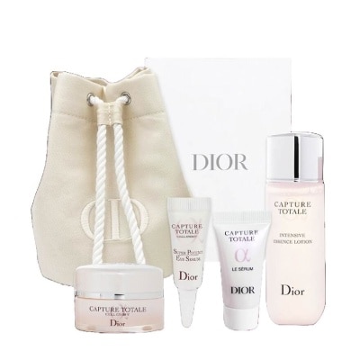 DIOR Capture Totale Gift Packset Essence Lotion 50ml + Serum 5ml + Eye Serum 3ml + Wrinkle Correcting Crème 15ml