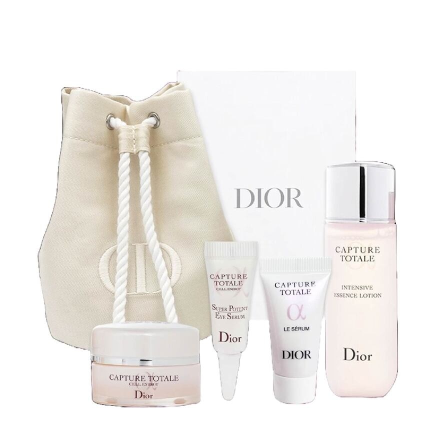 Capture Totale Gift Packset Essence Lotion 50ml + Serum 5ml + Eye Serum 3ml + Wrinkle Correcting Crème 15ml