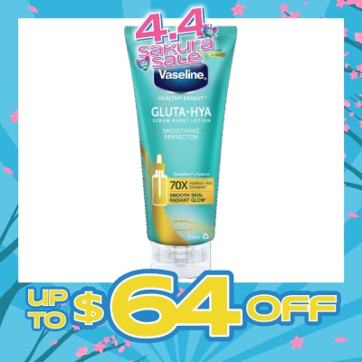 VASELINE - Gluta-Hya Serum Burst Lotion Smoothing Perfector (For Smoother Softer Skin) 300ml