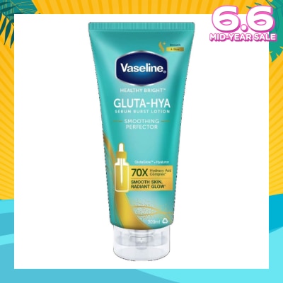 VASELINE Gluta-Hya Serum Burst Lotion Smoothing Perfector (For Smoother Softer Skin) 300ml