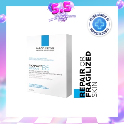 LA ROCHE-POSAY - Cicaplast Masque B5 (To Repair Or Fragilized Skin) 25g x 5s
