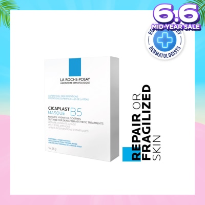 LA ROCHE-POSAY Cicaplast Masque B5 (To Repair Or Fragilized Skin) 25g x 5s