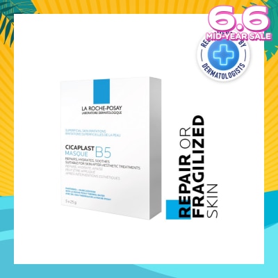 LA ROCHE-POSAY Cicaplast Masque B5 (To Repair Or Fragilized Skin) 25g x 5s