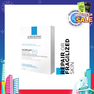 LA ROCHE-POSAY Cicaplast Masque B5 (To Repair Or Fragilized Skin) 25g x 5s