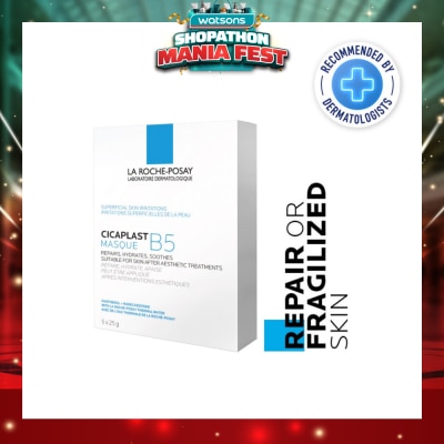 LA ROCHE-POSAY - Cicaplast Masque B5 (To Repair Or Fragilized Skin) 25g x 5s
