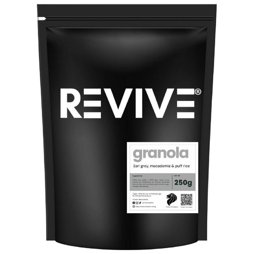 Granola Earl Grey + Macadamia + Puff Rice (Zero Refined Sugar + 100% Natural) 250g