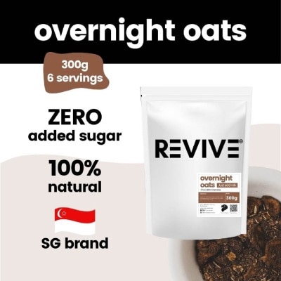 REVIVE Overnight Oats Chocolate Banana (Zero Sugar + 100% Natural) 300g