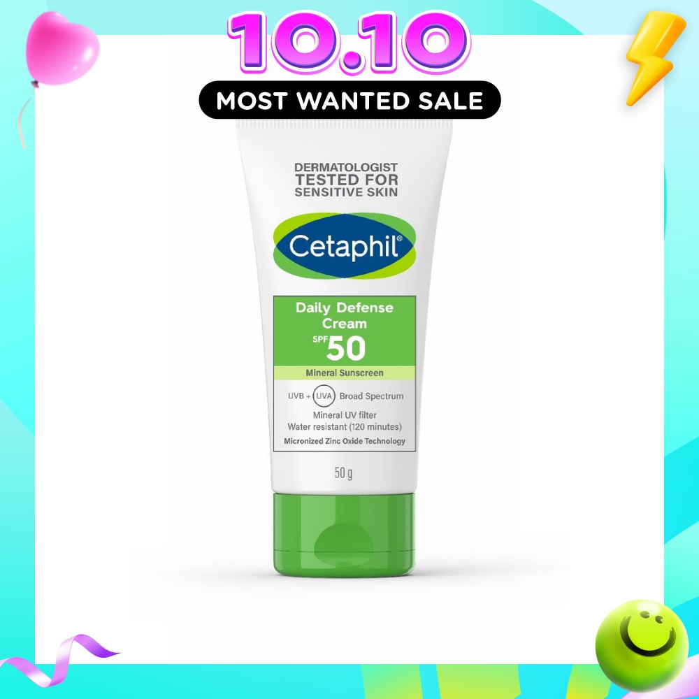 Daily Defense Cream SPF50 Mineral Sunscreen (Water Resistant) 50g image