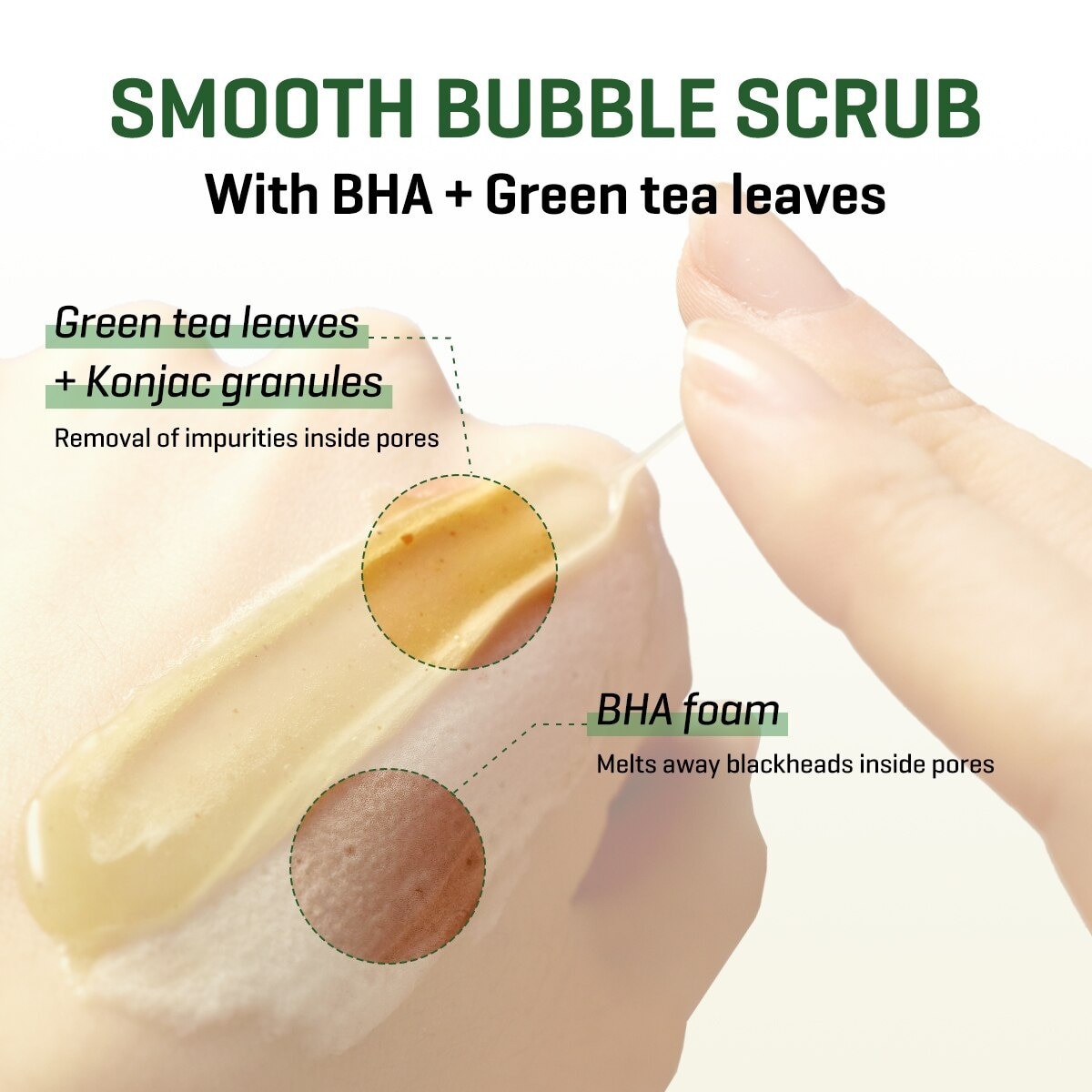 Bye Bye Blackhead 30 Days Miracle Green Tea Tox Bubble Cleanser (To Remove Sebum & Blackheads) 120g