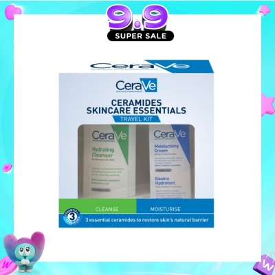 CERAVE - Ceramides Skincare Essentials Travel Kit (Moisturising Cream 15ml & Hydrating Cleanser 88ml) 1s image