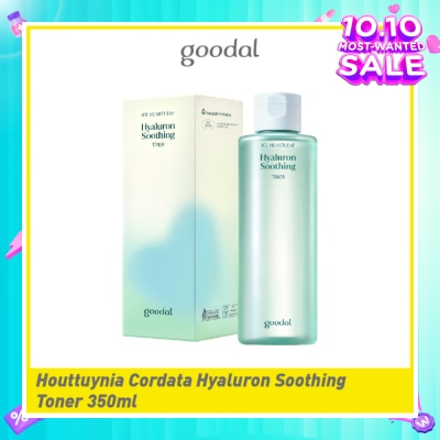 GOODAL Houttuynia Cordata Hyaluron Soothing Toner (Mild Exfoliation Care For Dry & Rough Skin) 350ml