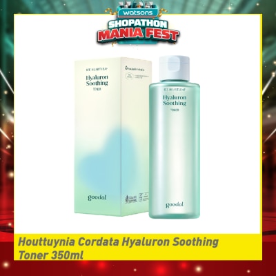 GOODAL - Houttuynia Cordata Hyaluron Soothing Toner (Mild Exfoliation Care For Dry & Rough Skin) 350ml