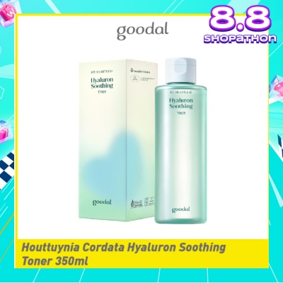 GOODAL Houttuynia Cordata Hyaluron Soothing Toner (Mild Exfoliation Care For Dry & Rough Skin) 350ml